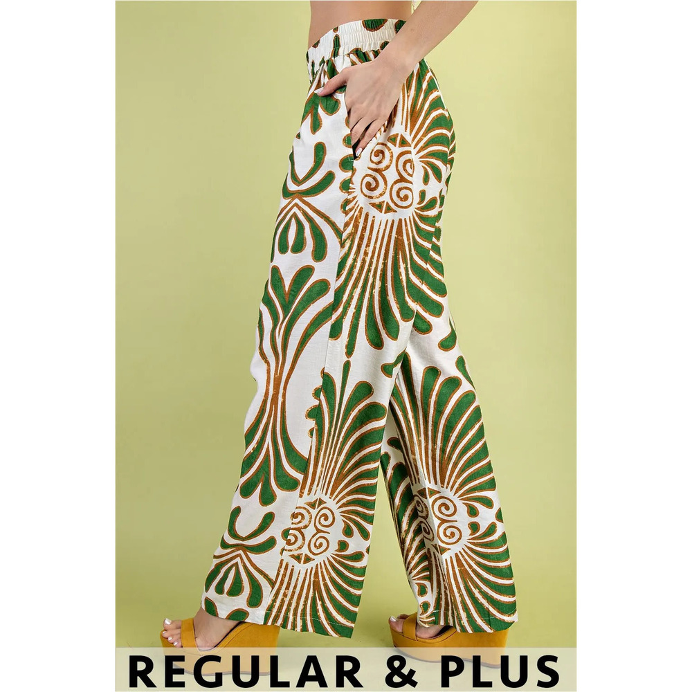 TG1650 G Gigio Print Wide Leg Pants Various Sizes - Picture 3 of 4